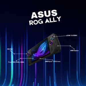 ASUS ROG ALLY X RC72LA-R2RADA6T RAYZEN Z1 EXTREME 24GB 1TB W11