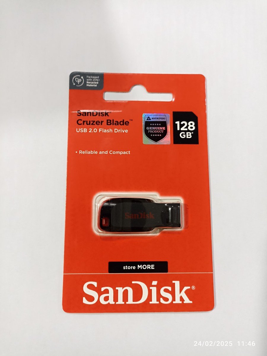 Flashdisk Sandisk Cruzer Blade 16GB 32GB 64GB 128GB 2.0