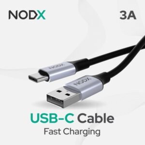 NODX USB-A to USB-C Cable - Black (2M)