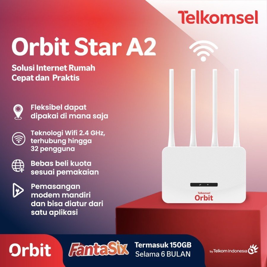 Toko Jual Modem Wifi Orbit Telkomsel Star A2 Terlengkap Sukabumi