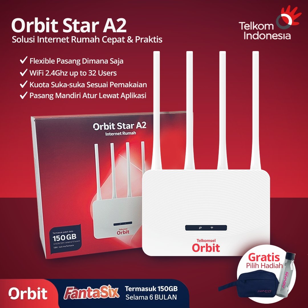 Toko Jual Modem Wifi Orbit Telkomsel Terbaik Kalimantan Tengah