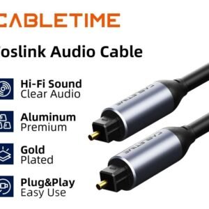 CABLETIME Kabel Audio Optical Toslink Digital Audio Quality