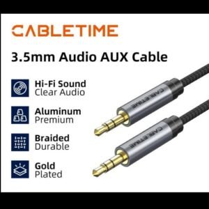CABLETIME Kabel Aux TRS 3.5mm Braided