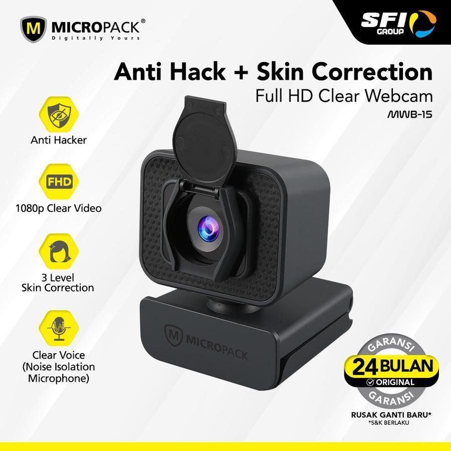 Micropack Webcam Full HD 1080P USB C Connector with Microphone MWB-15