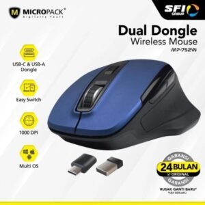 Micropack Dual Wireless Mouse (MP-752W) Blue