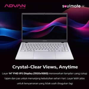 ADVAN SOULMATE X2 ATLHON SILVER 3020E 8GB 128GB W11 14"FHD IPS SILVER