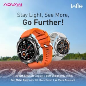 Advan Smartwatch W1e AI Voice Assistant AMOLED Display 1.32”