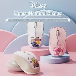 Disney QS-MS07 2.4G Mouse Wireless Nirkabel Silent Mouse Bluetooth Portable 3-Speed DPI Switch Large Battery Life Stable