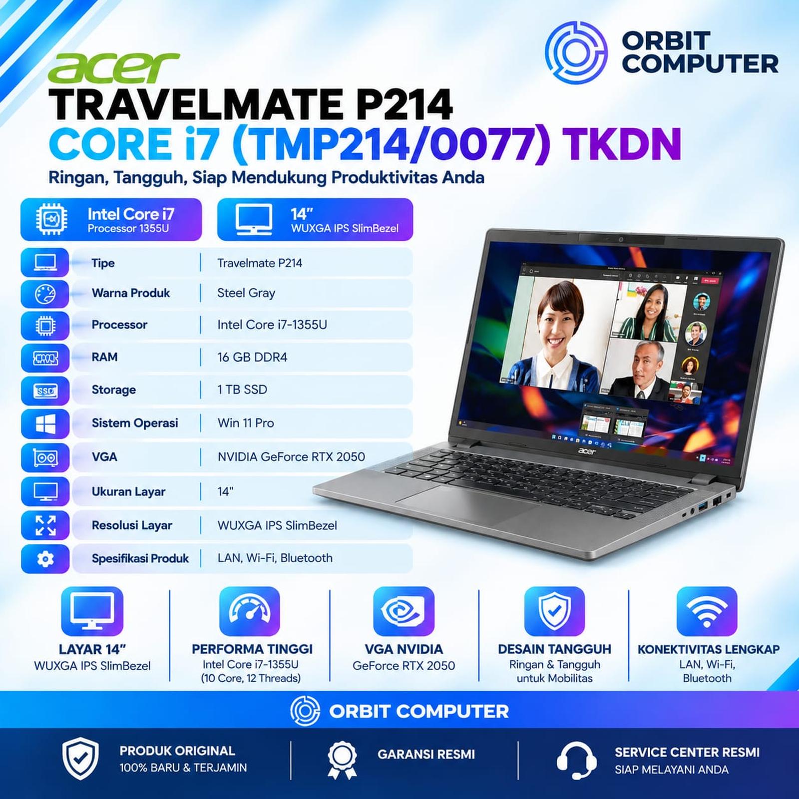 Laptop TKDN Acer TravelMate P214