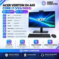 PC AIO Acer Veriton Z4 VZ4/0055 Core i5-14400 8GB 512GB SSD 23.8" FHD TKDN