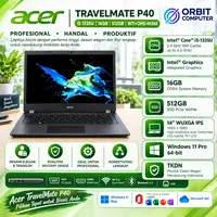 ACER TRAVELMATE P40 I5 1335 16GB 512GB W11+OHS+M365 14"WUXGA IPS GREY